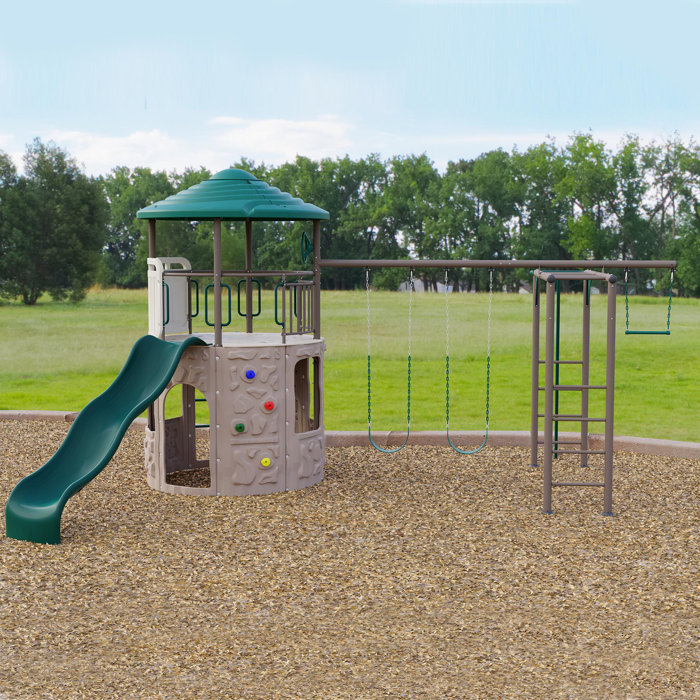 Lifetime Deluxe Adventure Tower Swing Set & Reviews Wayfair